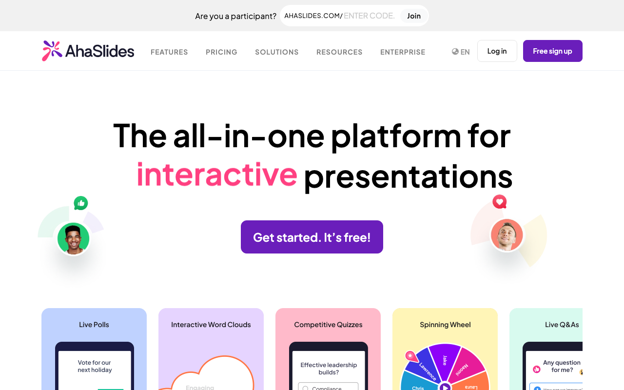 AhaSlides screenshot