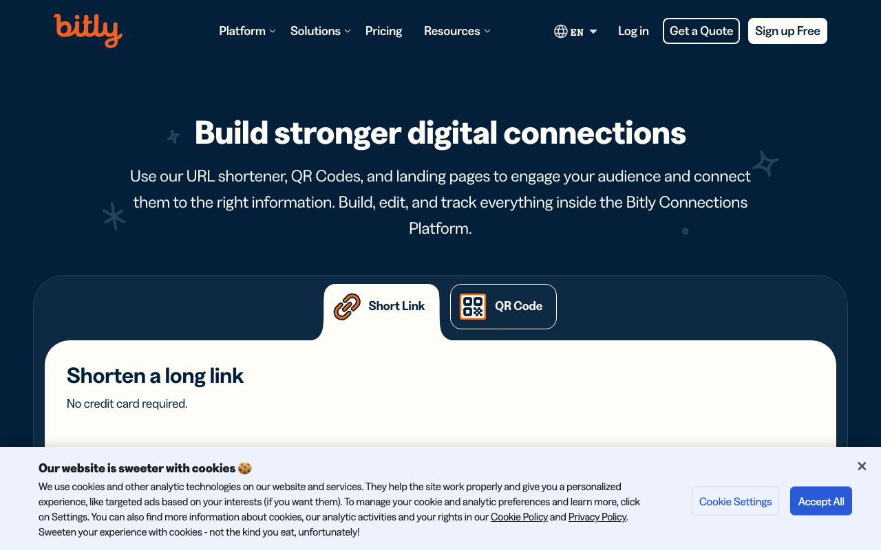 Bitly screenshot