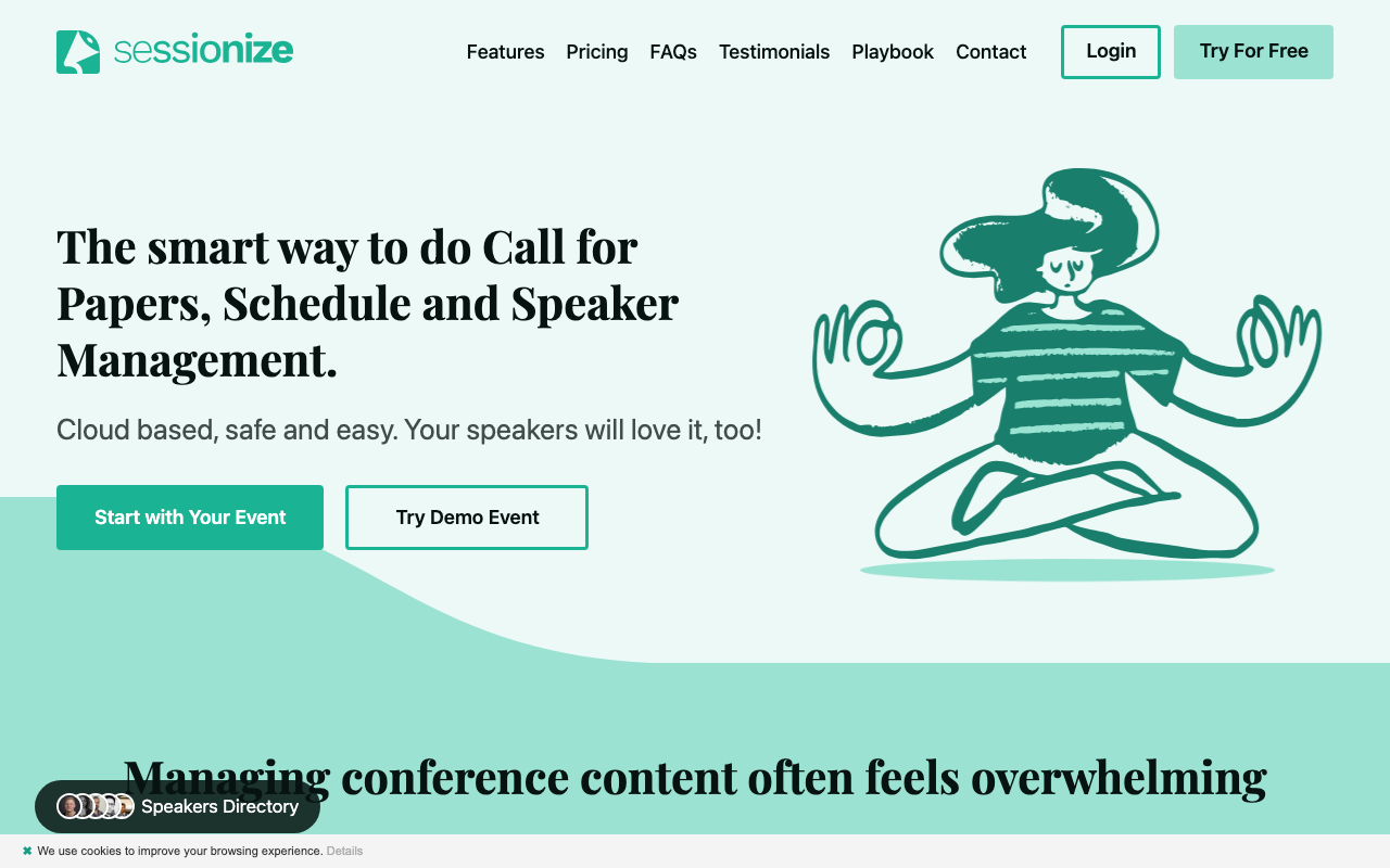 Sessionize screenshot